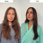 SEA+SOLU Anti-Frizz Bundle before and after —
frizz-free smoother hair results